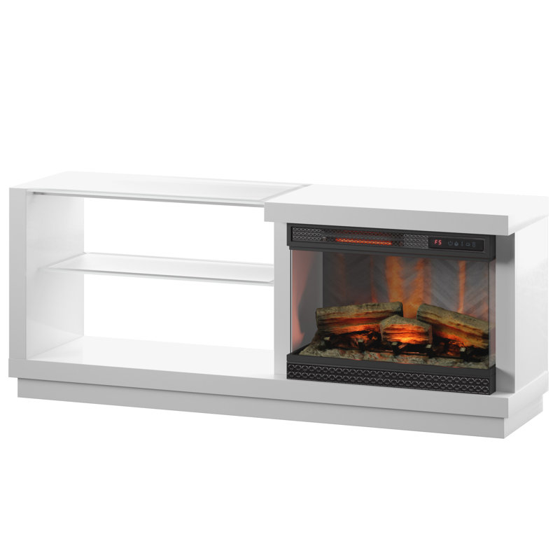 Orren Ellis Ladores TV Stand for TVs up to 65" with Fireplace Included